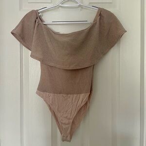 Charlotte Russe Glittery Bodysuit